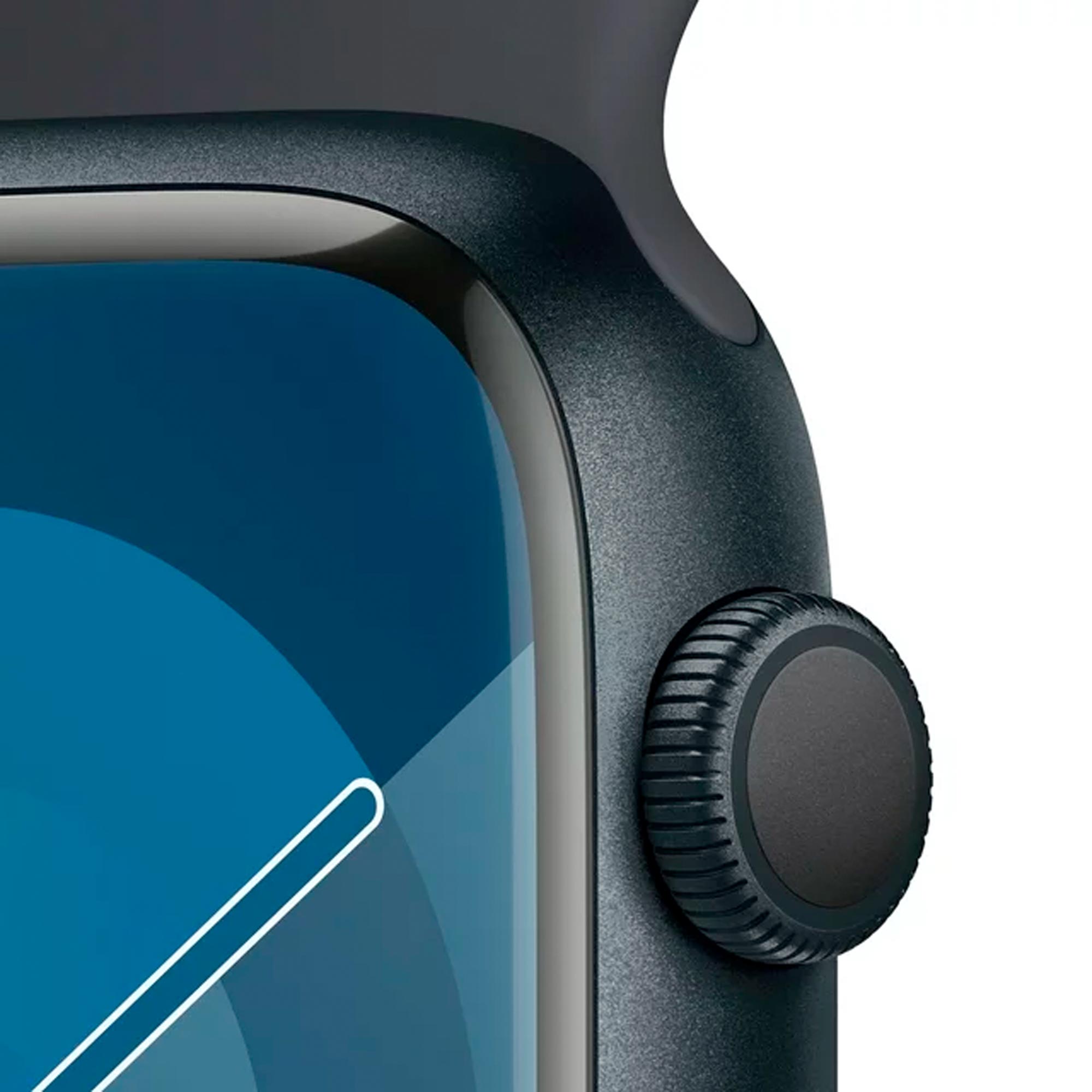 Apple Watch Series 9 GPS 45mm Midnight Aluminum Case with Midnight Sport Band - M_L – Image 2