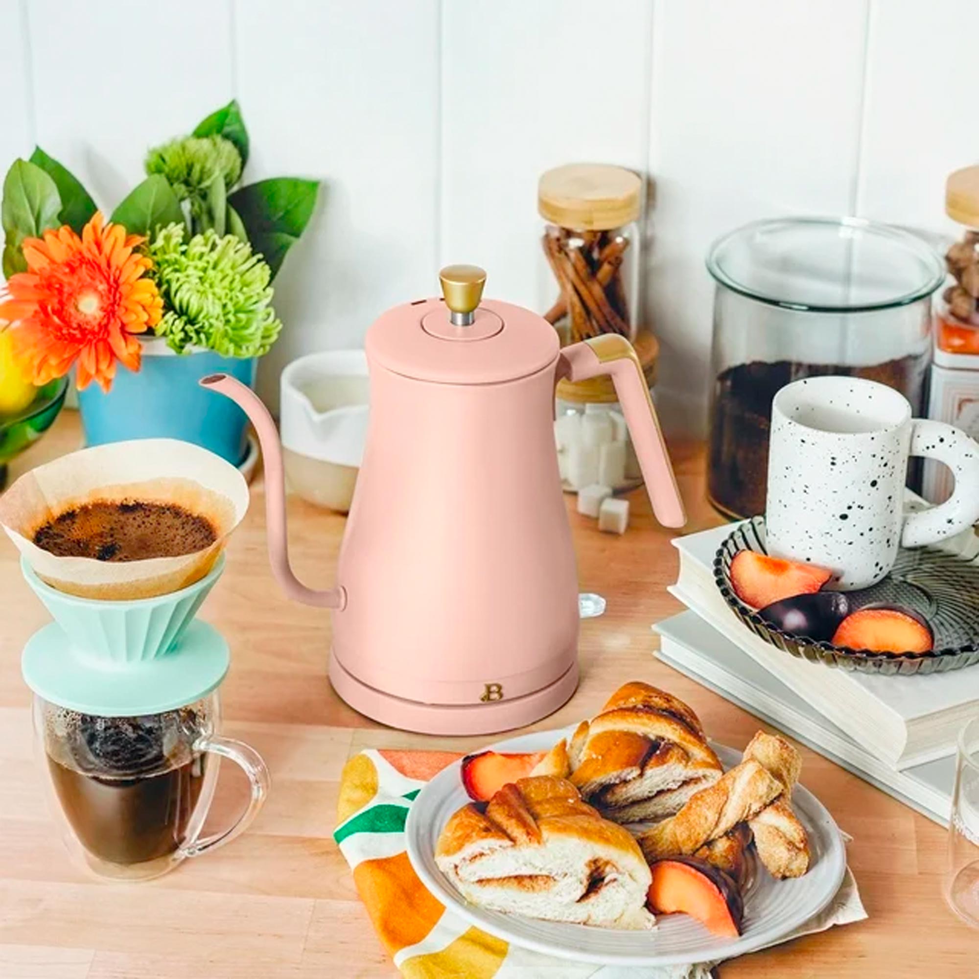 Beautiful 1-Liter Electric Gooseneck Kettle 1200 W, Rose by Drew Barrymore – Image 3